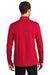 Port Authority Mens Dry Zone Long Sleeve Polo Shirt Rich Red Side