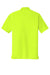 Port Authority Mens Dry Zone Moisture Wicking Short Sleeve Polo Shirt Safety Yellow Flat Back