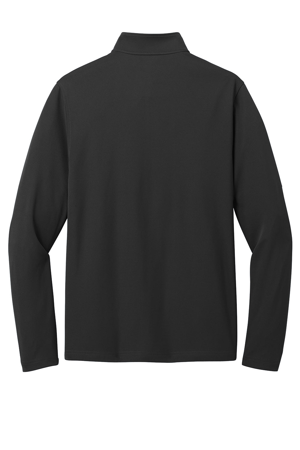 Port Authority K112 Mens Dry Zone UV Micro Mesh 1/4 Zip Sweatshirt Deep Black Flat Back