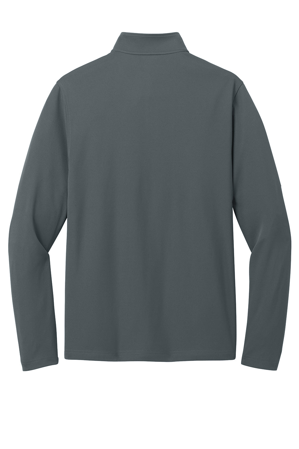 Port Authority K112 Mens Dry Zone UV Micro Mesh 1/4 Zip Sweatshirt Graphite Grey Flat Back