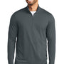 Port Authority Mens Dry Zone Moisture Wicking Micro Mesh 1/4 Zip Sweatshirt - Graphite Grey