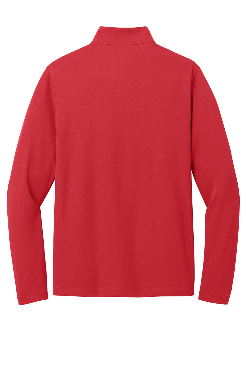 Port Authority K112 Mens Dry Zone UV Micro Mesh 1/4 Zip Sweatshirt Rich Red Flat Back