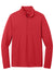 Port Authority K112 Mens Dry Zone UV Micro Mesh 1/4 Zip Sweatshirt Rich Red Flat Front
