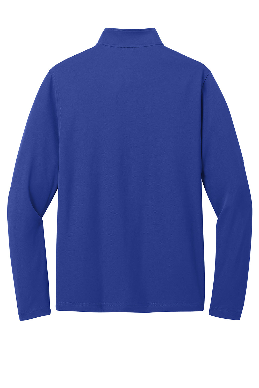 Port Authority K112 Mens Dry Zone UV Micro Mesh 1/4 Zip Sweatshirt True Royal Blue Flat Back