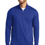 Port Authority Mens Dry Zone Moisture Wicking Micro Mesh 1/4 Zip Sweatshirt - True Royal Blue