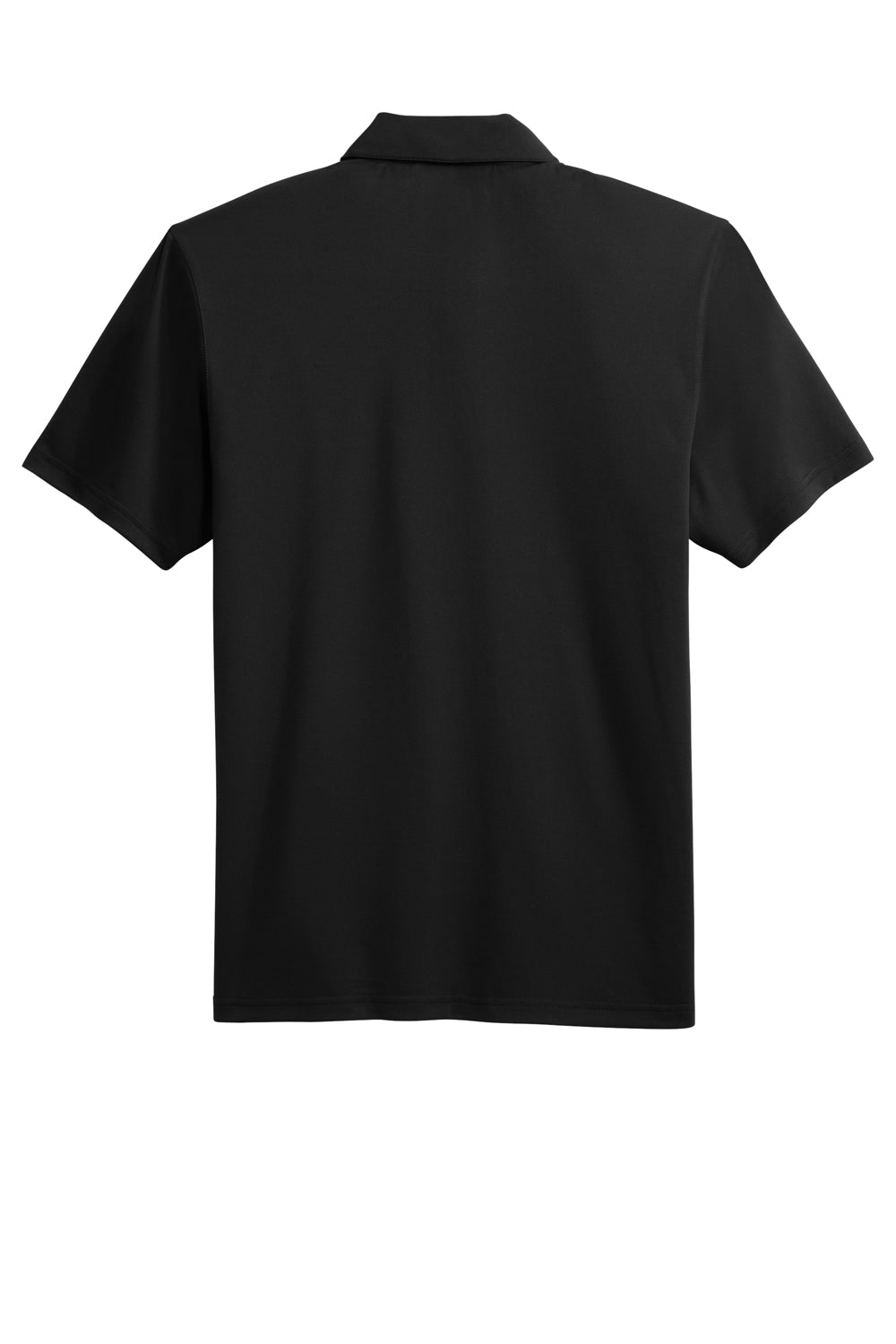 Port Authority K398 Staff Performance Short Sleeve Polo Shirt Black Flat Back