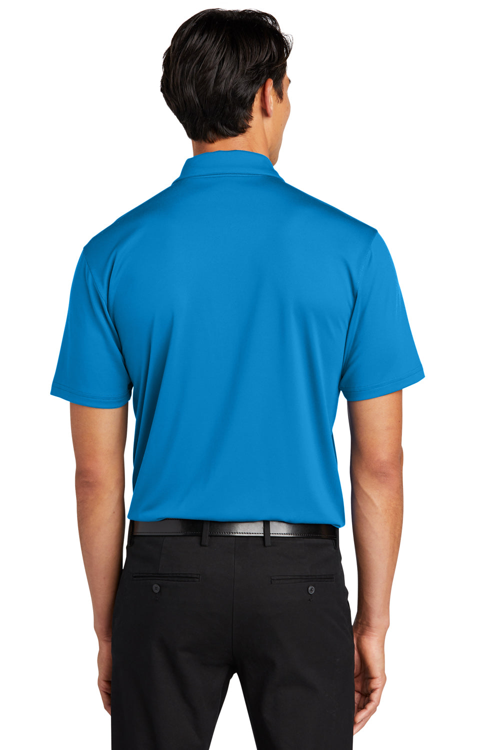 Port Authority K398 Staff Performance Short Sleeve Polo Shirt Brilliant Blue Back