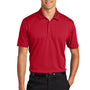 Port Authority Mens Staff Performance Moisture Wicking Short Sleeve Polo Shirt - Engine Red