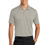 Port Authority Mens Staff Performance Moisture Wicking Short Sleeve Polo Shirt - Silver Grey