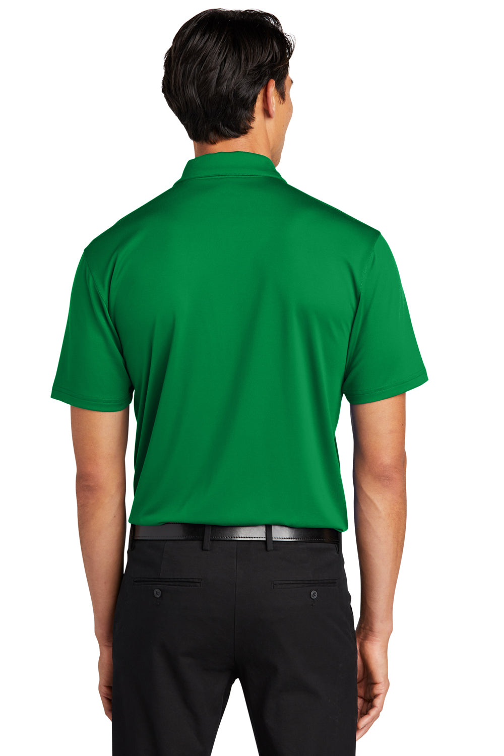 Port Authority K398 Staff Performance Short Sleeve Polo Shirt Spring Green Back