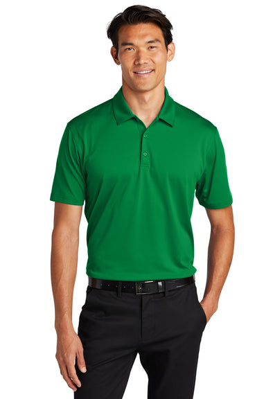 Port Authority K398 Staff Performance Short Sleeve Polo Shirt Spring Green Front
