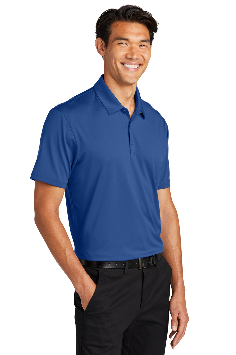Port Authority K398 Staff Performance Short Sleeve Polo Shirt True Blue 3Q