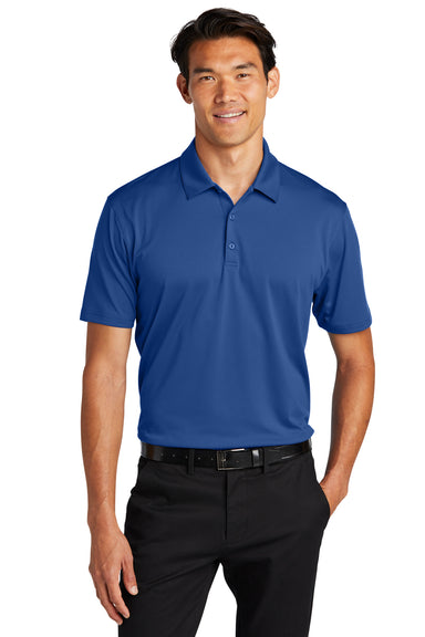 Port Authority K398 Staff Performance Short Sleeve Polo Shirt True Blue Front