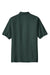Port Authority K500P Mens Silk Touch Wrinkle Resistant Short Sleeve Polo Shirt w/ Pocket Dark Green Flat Back