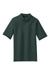 Port Authority K500P Mens Silk Touch Wrinkle Resistant Short Sleeve Polo Shirt w/ Pocket Dark Green Flat Front