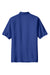 Port Authority K500P Mens Silk Touch Wrinkle Resistant Short Sleeve Polo Shirt w/ Pocket Royal Blue Flat Back