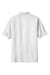 Port Authority K500P Mens Silk Touch Wrinkle Resistant Short Sleeve Polo Shirt w/ Pocket White Flat Back
