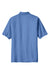 Port Authority K500P Mens Silk Touch Wrinkle Resistant Short Sleeve Polo Shirt w/ Pocket Ultramarine Blue Flat Back