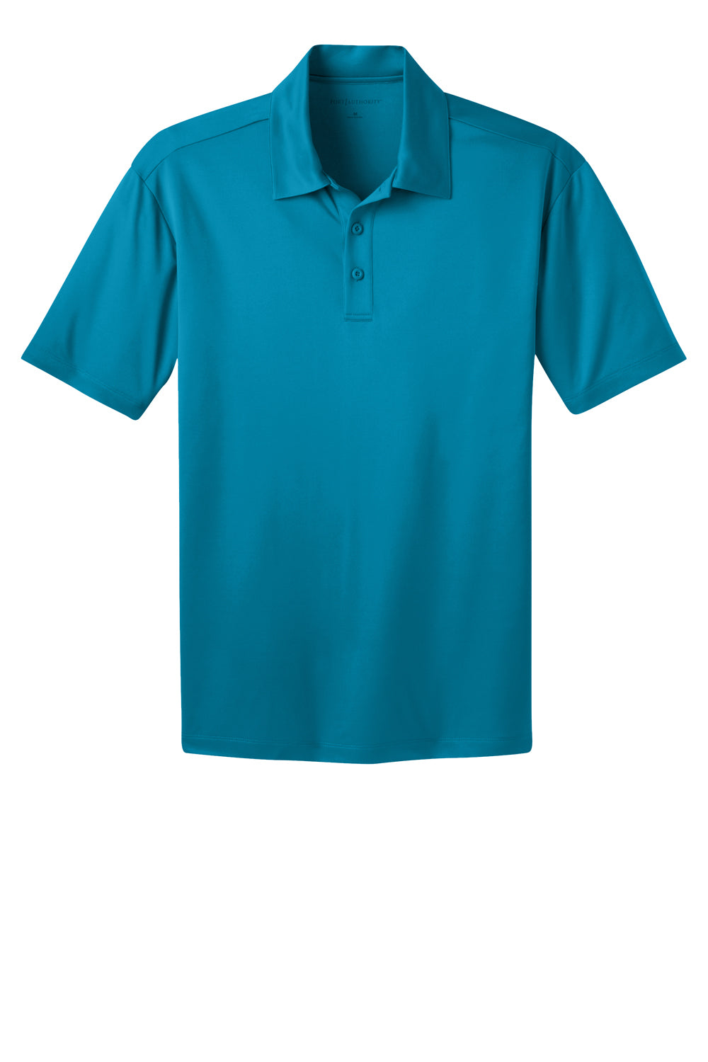 Port Authority Mens Silk Touch Performance Moisture Wicking Short Sleeve Polo Shirt Parcel Blue Flat Front