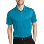Port Authority Mens Silk Touch Performance Moisture Wicking Short Sleeve Polo Shirt - Parcel Blue