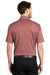 Port Authority Mens Performance Silk Touch Short Sleeve Polo Shirt Heather Garnet Red Side