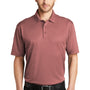 Port Authority Mens Silk Touch Performance Moisture Wicking Short Sleeve Polo Shirt - Heather Garnet Red