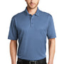 Port Authority Mens Silk Touch Performance Moisture Wicking Short Sleeve Polo Shirt - Heather Moonlight Blue