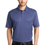 Port Authority Mens Silk Touch Performance Moisture Wicking Short Sleeve Polo Shirt - Heather Royal Blue