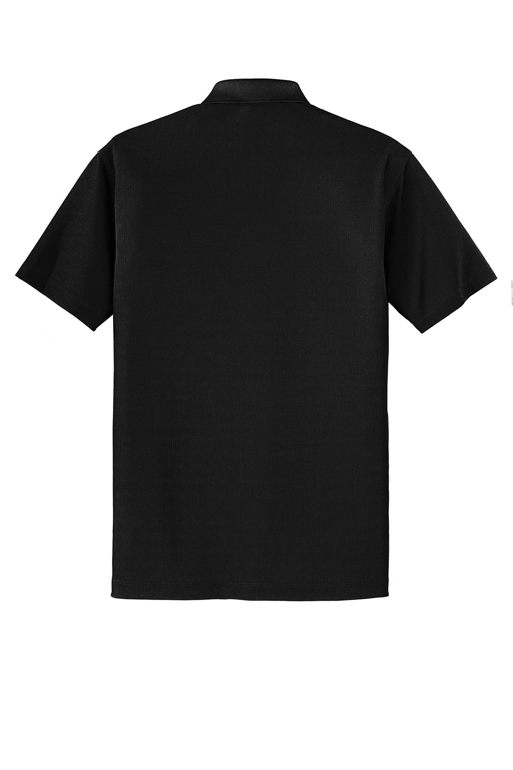 Port Authority K572 Mens Dry Zone Moisture Wicking Short Sleeve Polo Shirt Black Flat Back