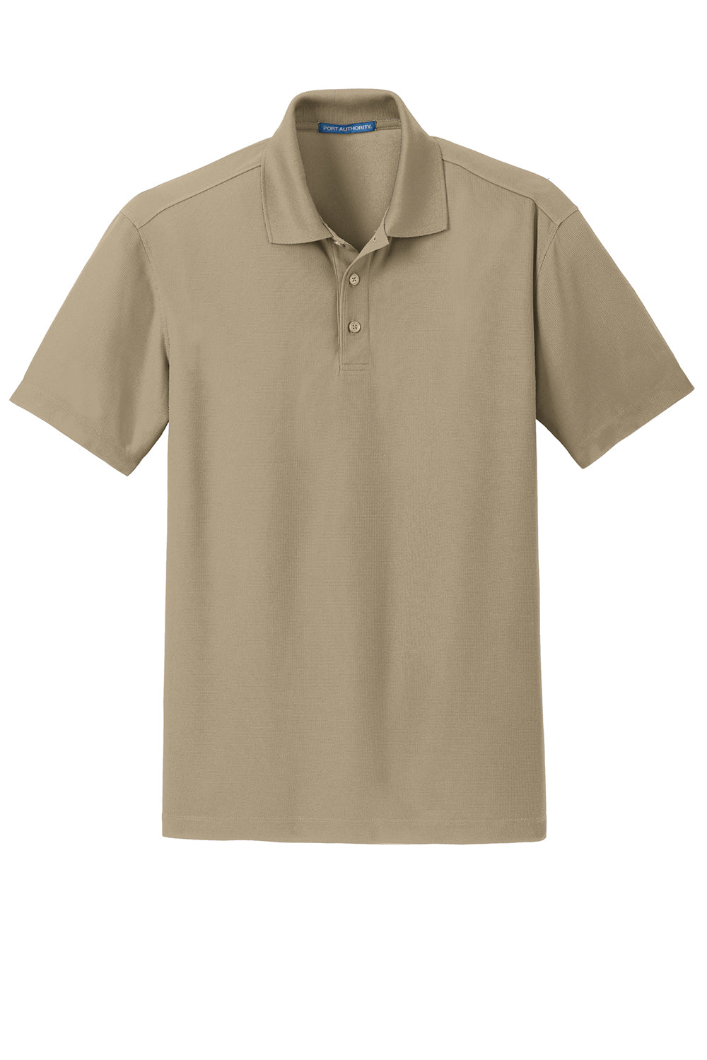 Port Authority K572 Mens Dry Zone Moisture Wicking Short Sleeve Polo Shirt Tan Flat Front