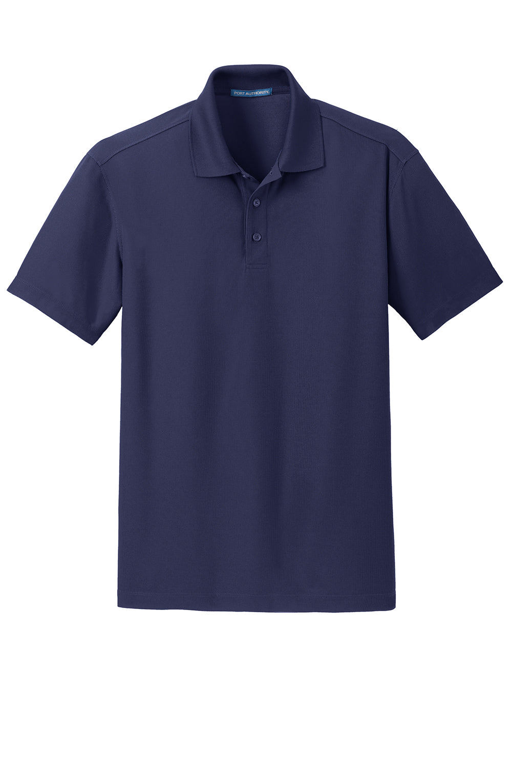 Port Authority K572 Mens Dry Zone Moisture Wicking Short Sleeve Polo Shirt Navy Blue Flat Front