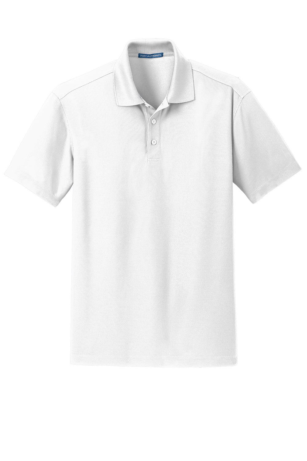Port Authority K572 Mens Dry Zone Moisture Wicking Short Sleeve Polo Shirt White Flat Front