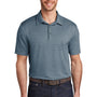 Port Authority Mens Moisture Wicking Short Sleeve Polo Shirt - Regatta Blue/Gusty Grey