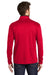 Port Authority Mens Performance Silk Touch 1/4 Zip Sweatshirt Red/Black Side