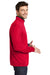 Port Authority Mens Performance Silk Touch 1/4 Zip Sweatshirt Red/Black Side