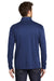 Port Authority Mens Performance Silk Touch 1/4 Zip Sweatshirt Royal Blue/Steel Grey Side