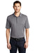 Port Authority Mens Shadow Stripe Short Sleeve Polo Shirt Shadow Grey Front