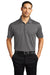 Port Authority Mens Eclipse Stretch Short Sleeve Polo Shirt Shadow Grey Front