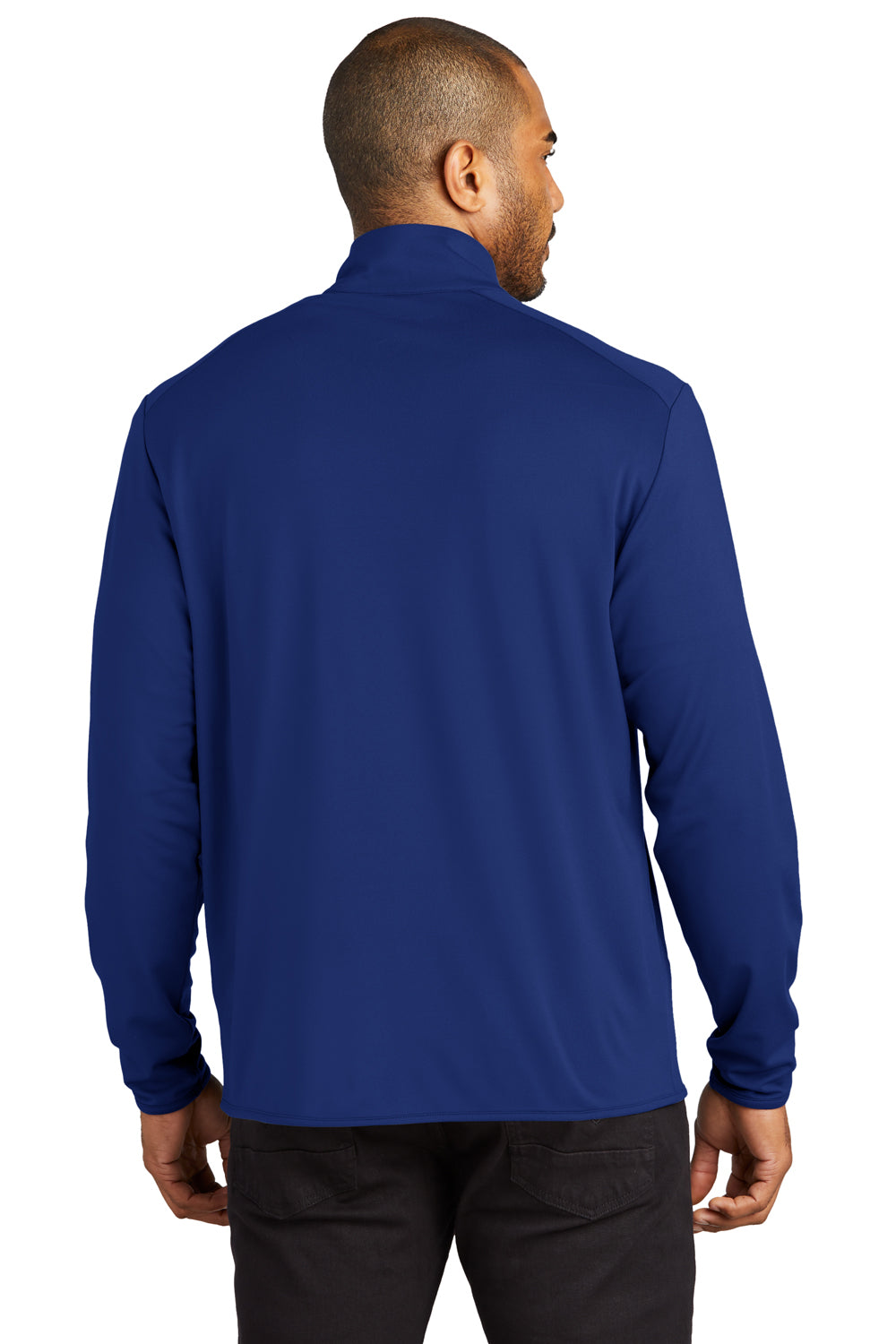 Port Authority K595 Mens Accord Stretch Fleece Full Zip Jacket Royal Blue Back