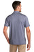 Port Authority Mens Gingham Short Sleeve Polo Shirt True Navy Blue/White Side