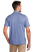 Port Authority Mens Gingham Short Sleeve Polo Shirt True Royal Blue/White Side