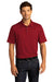 Port Authority Mens City Stretch Short Sleeve Polo Shirt Garnet Red Front