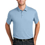 Port Authority Mens Moisture Wicking Short Sleeve Polo Shirt - Cloud Blue