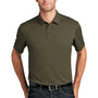 Port Authority Mens Moisture Wicking Short Sleeve Polo Shirt - Deep Olive Green