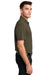 Port Authority Mens Choice Short Sleeve Polo Shirt Deep Olive Green Side