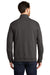 Port Authority Mens Interlock Full Zip Jacket Heather Charcoal Grey/Heather Medium Grey Side