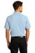 Port Authority Mens SuperPro React Short Sleeve Polo Shirt Cloud Blue Side