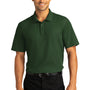 Port Authority Mens React SuperPro Snag Resistant Short Sleeve Polo Shirt - Dark Green