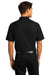 Port Authority Mens SuperPro React Short Sleeve Polo Shirt Deep Black Side