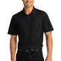 Port Authority Mens React SuperPro Snag Resistant Short Sleeve Polo Shirt - Deep Black